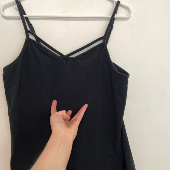 TORRID 2 Plus Size Foxy Strappy Cami Solid Black Sleeveless Cotton Tank Top 2X - Picture 9 of 15